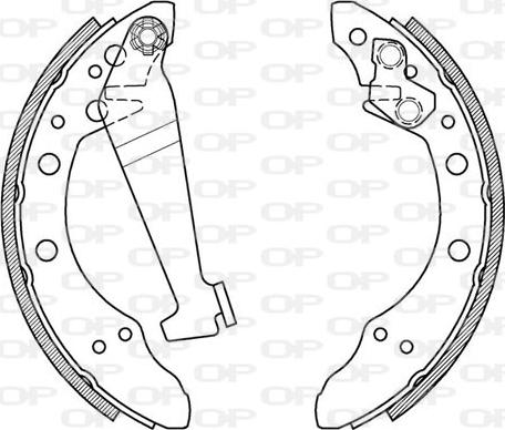 Open Parts BSA2014.00 - Комплект спирачна челюст vvparts.bg