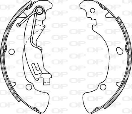 Open Parts BSA2010.00 - Комплект спирачна челюст vvparts.bg