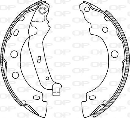 Open Parts BSA2012.00 - Комплект спирачна челюст vvparts.bg