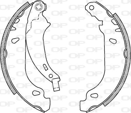 Open Parts BSA2026.00 - Комплект спирачна челюст vvparts.bg