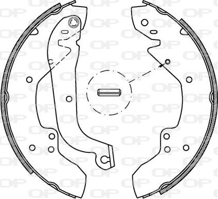 Open Parts BSA2020.00 - Комплект спирачна челюст vvparts.bg