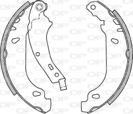 Open Parts BSA2023.00 - Комплект спирачна челюст vvparts.bg