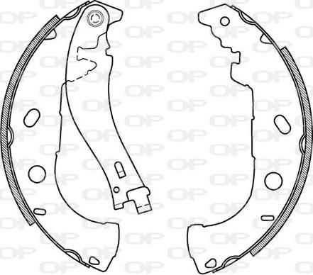 Open Parts BSA2022.00 - Комплект спирачна челюст vvparts.bg