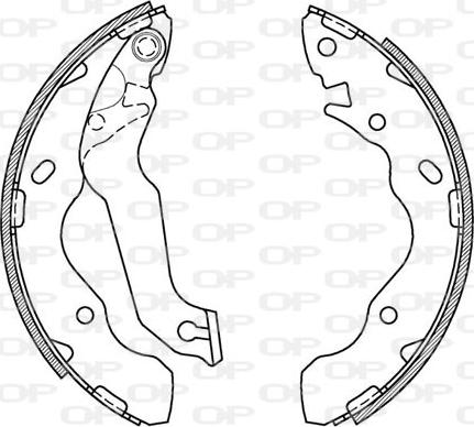 Open Parts BSA2071.00 - Комплект спирачна челюст vvparts.bg