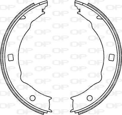 Open Parts BSA2199.00 - Комплект спирачна челюст vvparts.bg