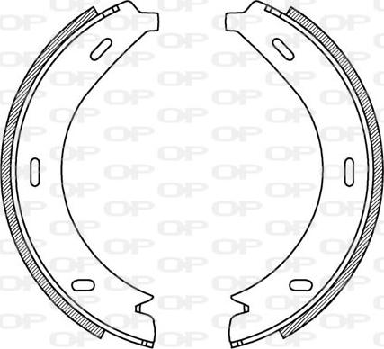 Open Parts BSA2195.00 - Комплект спирачна челюст vvparts.bg