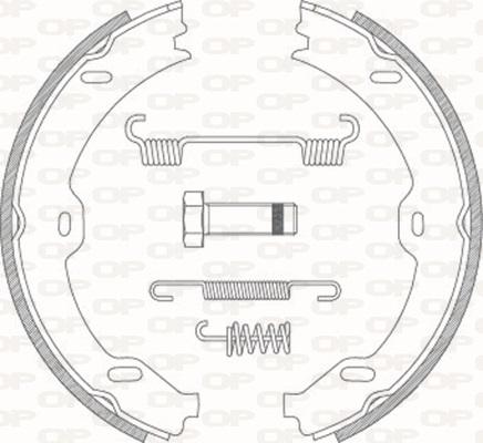 Open Parts BSA2190.00 - Комплект спирачна челюст vvparts.bg