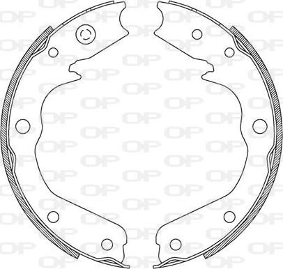 Open Parts BSA2191.00 - Комплект спирачна челюст vvparts.bg