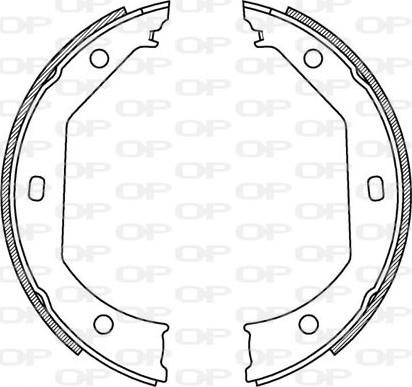 Open Parts BSA2198.00 - Комплект спирачна челюст vvparts.bg