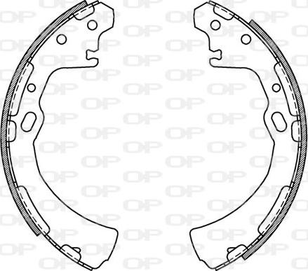Open Parts BSA2144.00 - Комплект спирачна челюст vvparts.bg