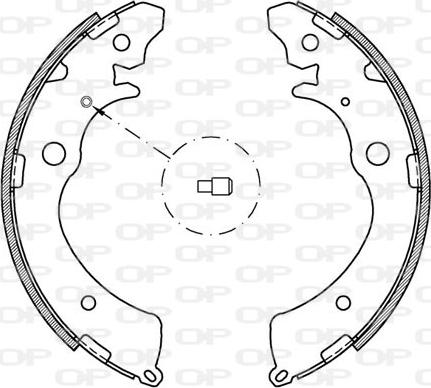 Open Parts BSA2143.00 - Комплект спирачна челюст vvparts.bg