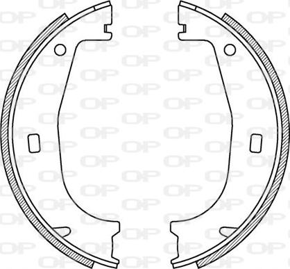 Open Parts BSA2155.00 - Комплект спирачна челюст vvparts.bg