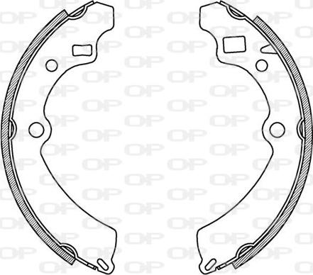 Open Parts BSA2164.00 - Комплект спирачна челюст vvparts.bg