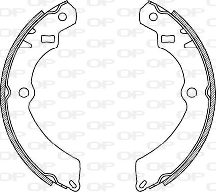 Open Parts BSA2109.00 - Комплект спирачна челюст vvparts.bg