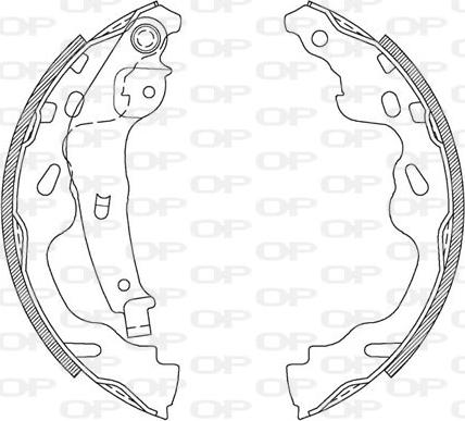 Open Parts BSA2104.00 - Комплект спирачна челюст vvparts.bg