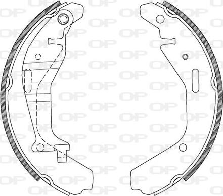 Open Parts BSA2112.00 - Комплект спирачна челюст vvparts.bg