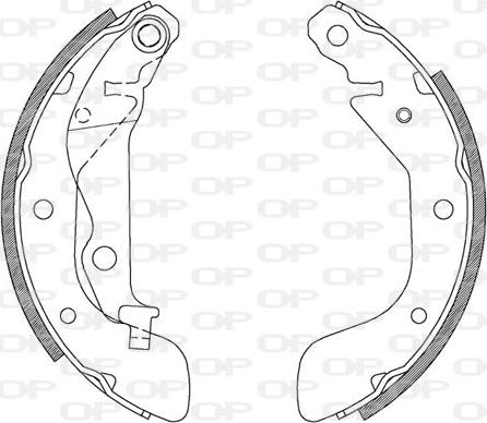 Open Parts BSA2117.00 - Комплект спирачна челюст vvparts.bg