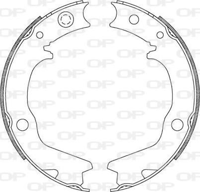 Open Parts BSA2185.00 - Комплект спирачна челюст vvparts.bg