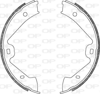 Open Parts BSA2181.00 - Комплект спирачна челюст vvparts.bg