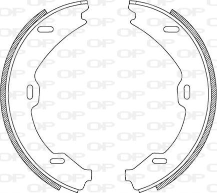 Open Parts BSA2188.00 - Комплект спирачна челюст vvparts.bg