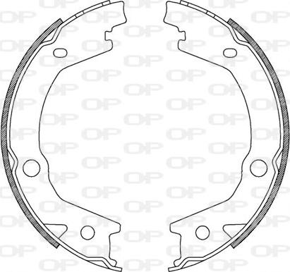 Open Parts BSA2182.00 - Комплект спирачна челюст vvparts.bg