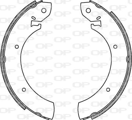 Open Parts BSA2130.00 - Комплект спирачна челюст vvparts.bg