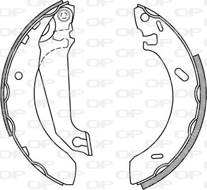 Open Parts BSA2133.00 - Комплект спирачна челюст vvparts.bg