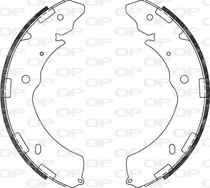 Open Parts BSA2129.00 - Комплект спирачна челюст vvparts.bg