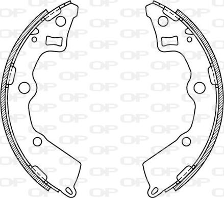 Open Parts BSA2125.00 - Комплект спирачна челюст vvparts.bg