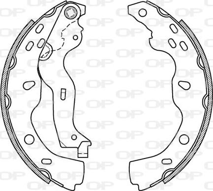 Open Parts BSA2126.00 - Комплект спирачна челюст vvparts.bg