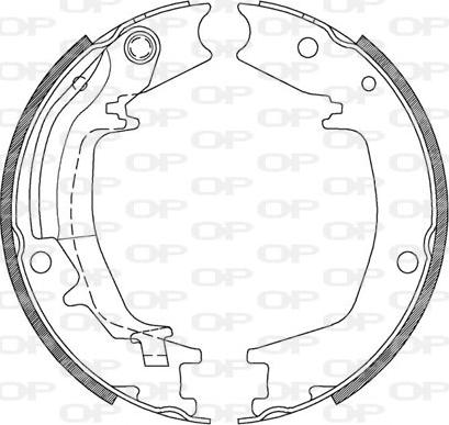 Open Parts BSA2128.00 - Комплект спирачна челюст vvparts.bg