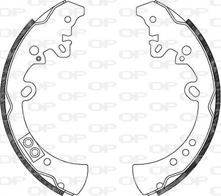 Open Parts BSA2122.00 - Комплект спирачна челюст vvparts.bg