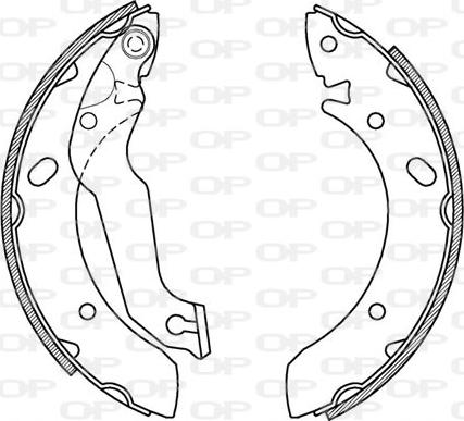 Open Parts BSA2174.00 - Комплект спирачна челюст vvparts.bg