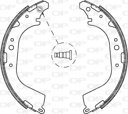 Open Parts BSA2175.00 - Комплект спирачна челюст vvparts.bg