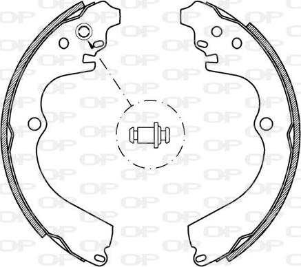 Open Parts BSA2177.00 - Комплект спирачна челюст vvparts.bg