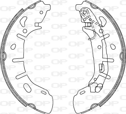 Open Parts BSA2240.00 - Комплект спирачна челюст vvparts.bg