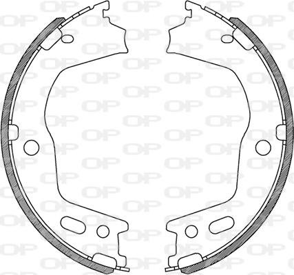 Open Parts BSA2248.00 - Комплект спирачна челюст vvparts.bg