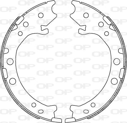 Open Parts BSA2243.00 - Комплект спирачна челюст vvparts.bg