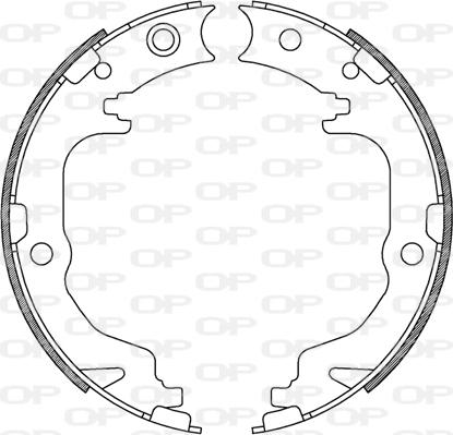 Open Parts BSA2247.00 - Комплект спирачна челюст vvparts.bg