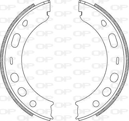 Open Parts BSA2204.00 - Комплект спирачна челюст vvparts.bg