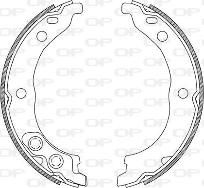 Open Parts BSA2206.00 - Комплект спирачна челюст vvparts.bg