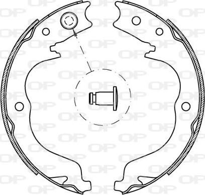 Open Parts BSA2219.00 - Комплект спирачна челюст vvparts.bg