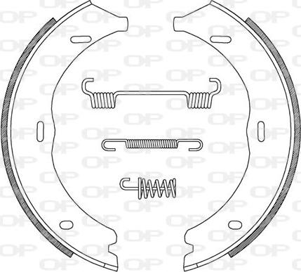 Open Parts BSA2216.00 - Комплект спирачна челюст vvparts.bg