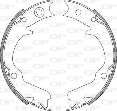 Open Parts BSA2210.00 - Комплект спирачна челюст vvparts.bg