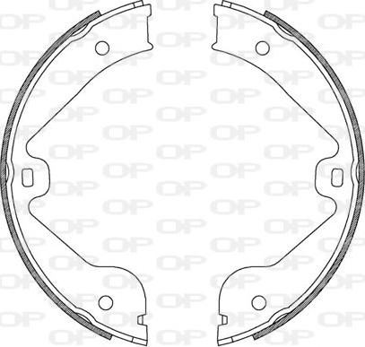 Open Parts BSA2211.00 - Комплект спирачна челюст vvparts.bg
