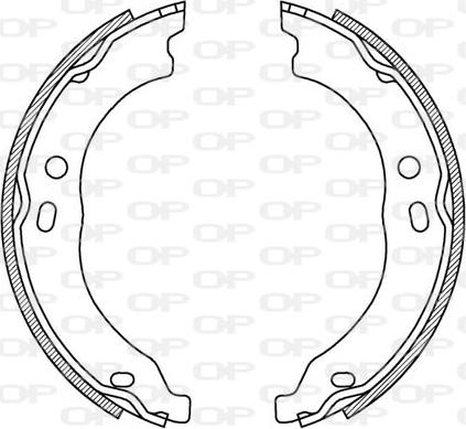 Open Parts BSA2221.00 - Комплект спирачна челюст vvparts.bg