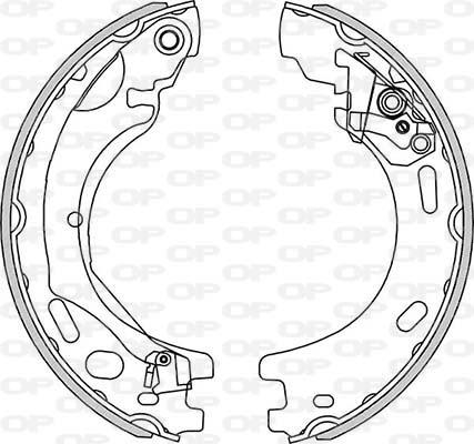 Open Parts BSA2271.00 - Комплект спирачна челюст vvparts.bg