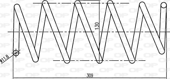 Open Parts CSR9065.00 - Пружина за ходовата част vvparts.bg