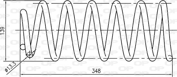 Open Parts CSR9130.00 - Пружина за ходовата част vvparts.bg