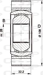 Open Parts CVJ5415.20 - Каре комплект, полуоска vvparts.bg